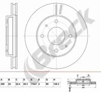 Breck BR 380 VA100 Диск гальмівний