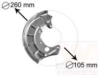 Van Wezel 5880372 Щиток грязезащитний гальмівного диска передній Van Wezel 5880372 Щиток грязезащитний гальмівного диска передній