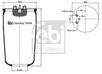 Febi 35494 Пневматична подушка