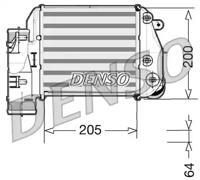 Denso DIT02025 Радіатор інтеркулера