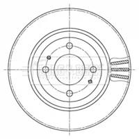 Borg & Beck BBD5439 Диск гальмівний