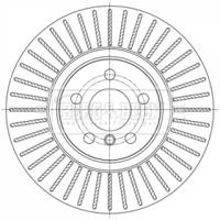 Borg & Beck BBD6072S Диск гальмівний