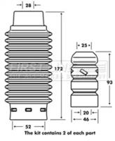 First Line/KeyParts FPK7029 Комплект пилозахисний амортизатора