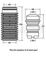 First Line/KeyParts FPK7032 Комплект пилозахисний амортизатора