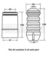First Line/KeyParts FPK7077 Комплект пилозахисний амортизатора