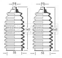 First Line/KeyParts FSG3037 Пильник рульової рейки First Line/KeyParts FSG3037 Пильник рульової рейки