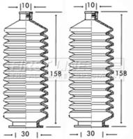 First Line/KeyParts FSG3057 Пильник рульової рейки