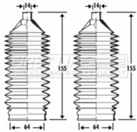First Line/KeyParts FSG3284 Пыльник рулевой рейки First Line/KeyParts FSG3284 Пыльник рулевой рейки