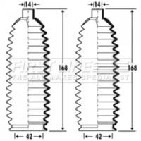 First Line/KeyParts FSG3344 Пильник рульової рейки