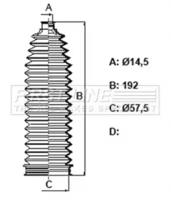 First Line/KeyParts FSG3434 Пыльник рулевой рейки First Line/KeyParts FSG3434 Пыльник рулевой рейки
