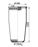 PE Automotive 084.036-11A Пневмоподушка