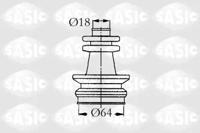 Sasic 9004672 Пильник привідного валу