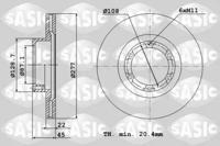 Sasic 9004849J Brake disc