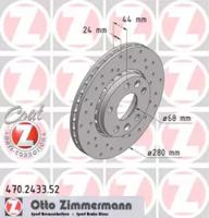 Otto Zimmermann 470.2433.52 Диск гальмівний Otto Zimmermann 470.2433.52 Диск гальмівний