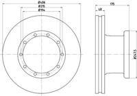 Don Brakes CVD527 Brake disc