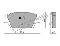 Trusting 235.0 Колодки гальмівні
