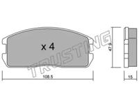 Trusting 247.0 Brake pads