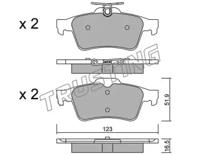 Trusting 346.1 Колодки тормозные