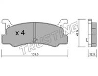 Trusting 398.0 Колодки тормозные