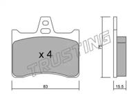 Trusting 547.0 Brake pads