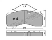 Trusting 600.0 Brake pads