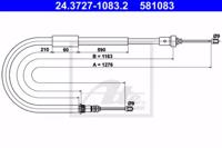 Ate 24.3727-1083.2 Brake cable
