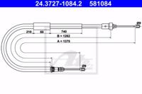 Ate 24.3727-1084.2 Brake cable