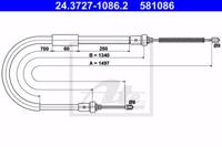 Ate 24.3727-1086.2 Brake cable