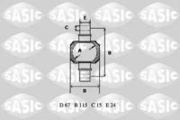 Sasic T773013 Комплект важелів підвіски