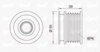 IPD 12-0009 Шкив генератора