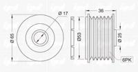 IPD 12-0874 Шкив генератора