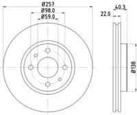 Pagid 51811 Brake disc