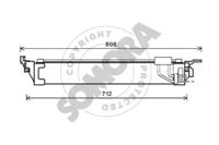 Somora 243466 Масляний радіатор АКПП Somora 243466 Масляний радіатор АКПП