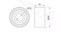 Autex 641930 Ролик натяжний ременя ГРМ