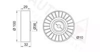 Autex 651068 Ролик натяжной Autex 651068 Ролик натяжной