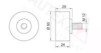 Autex 651632 Ролик обводной ремня грм Autex 651632 Ролик обводной ремня грм