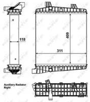 NRF 53007 Радіатор