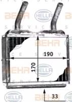 Hella 8FH 351 311-781 Радіатор пічки Hella 8FH 351 311-781 Радіатор пічки