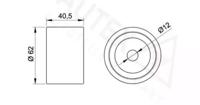Autex 651981 Ролик обводной ремня грм