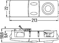 Hella 2JA 009 037-017 Lamp assy license plate