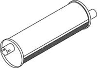 Dinex 21309 Середній кінцевий глушник ог