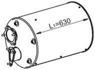 Dinex 21333 Средний глушитель выхлопных газов Dinex 21333 Средний глушитель выхлопных газов