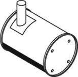 Dinex 21334 Средний конечный глушитель ог Dinex 21334 Средний конечный глушитель ог