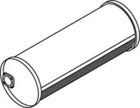 Dinex 21349 Середній кінцевий глушник ог