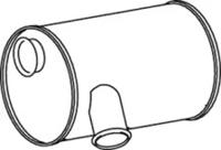 Dinex 21368 Середній кінцевий глушник ог