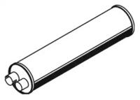 Dinex 21372 Muffler assy front