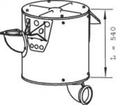 Dinex 21388 Muffler assy front