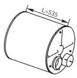 Dinex 21486 Середній глушник вихлопних газів Dinex 21486 Середній глушник вихлопних газів