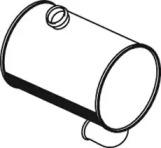 Dinex 24342 Середній кінцевий глушник ог