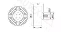 Autex 654255 Ролик обводной ремня грм Autex 654255 Ролик обводной ремня грм